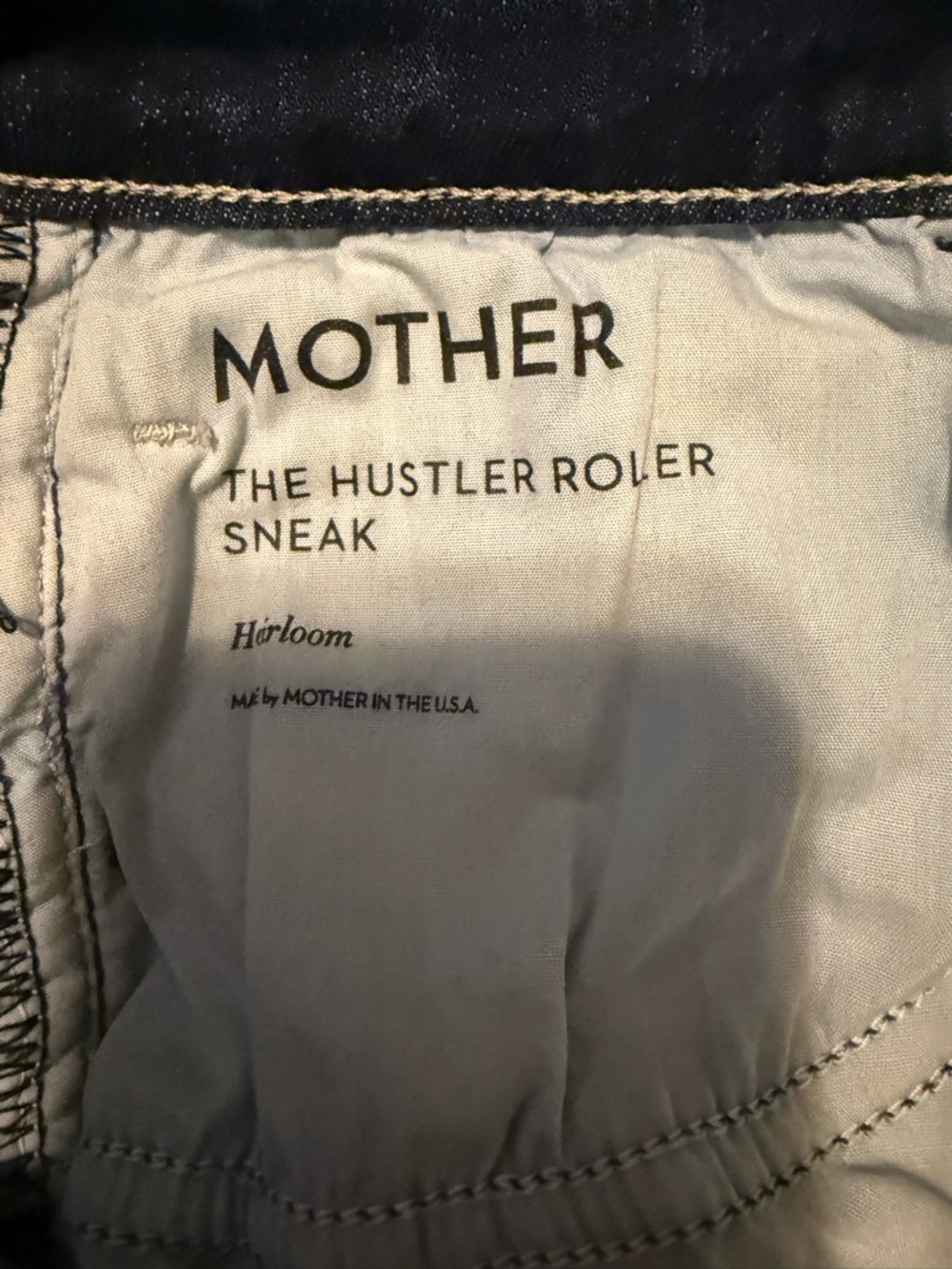 MOTHER The Hustler Roller Sneak Jeans
